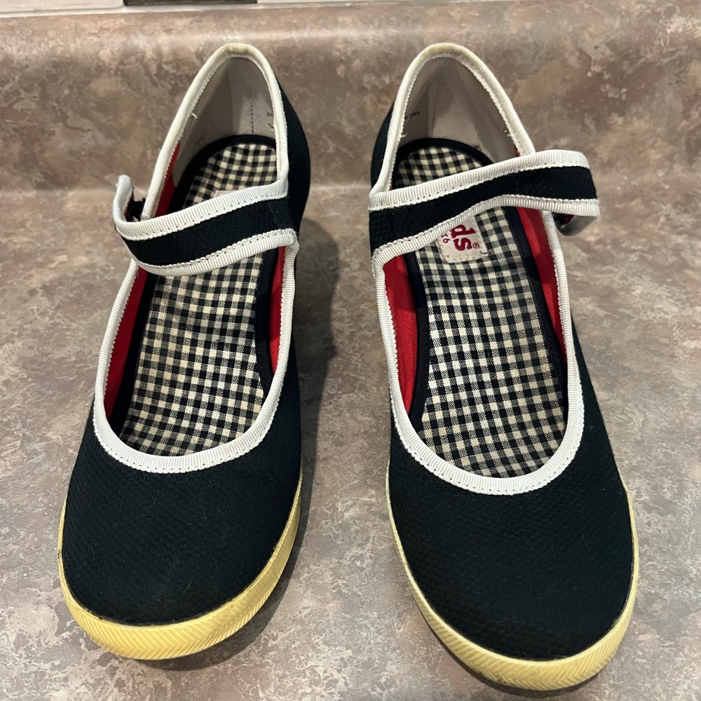 Keds gingham wedges